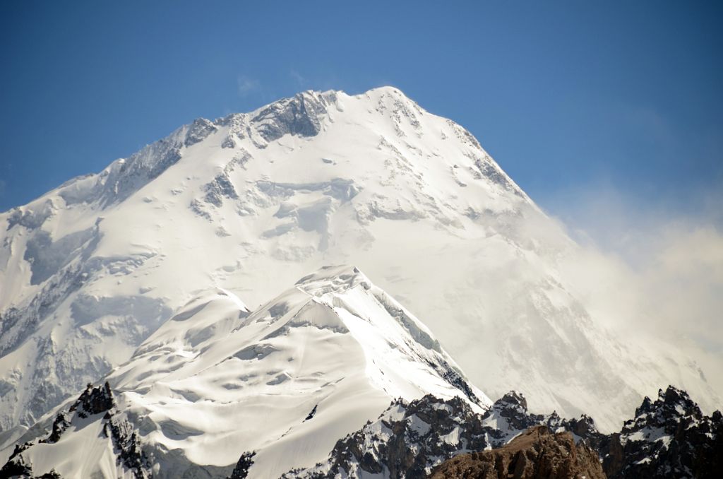 04 Gasherbrum I Hidden Peak North Face Close Up Afternoon From Gasherbrum North Base Camp 4294m in China